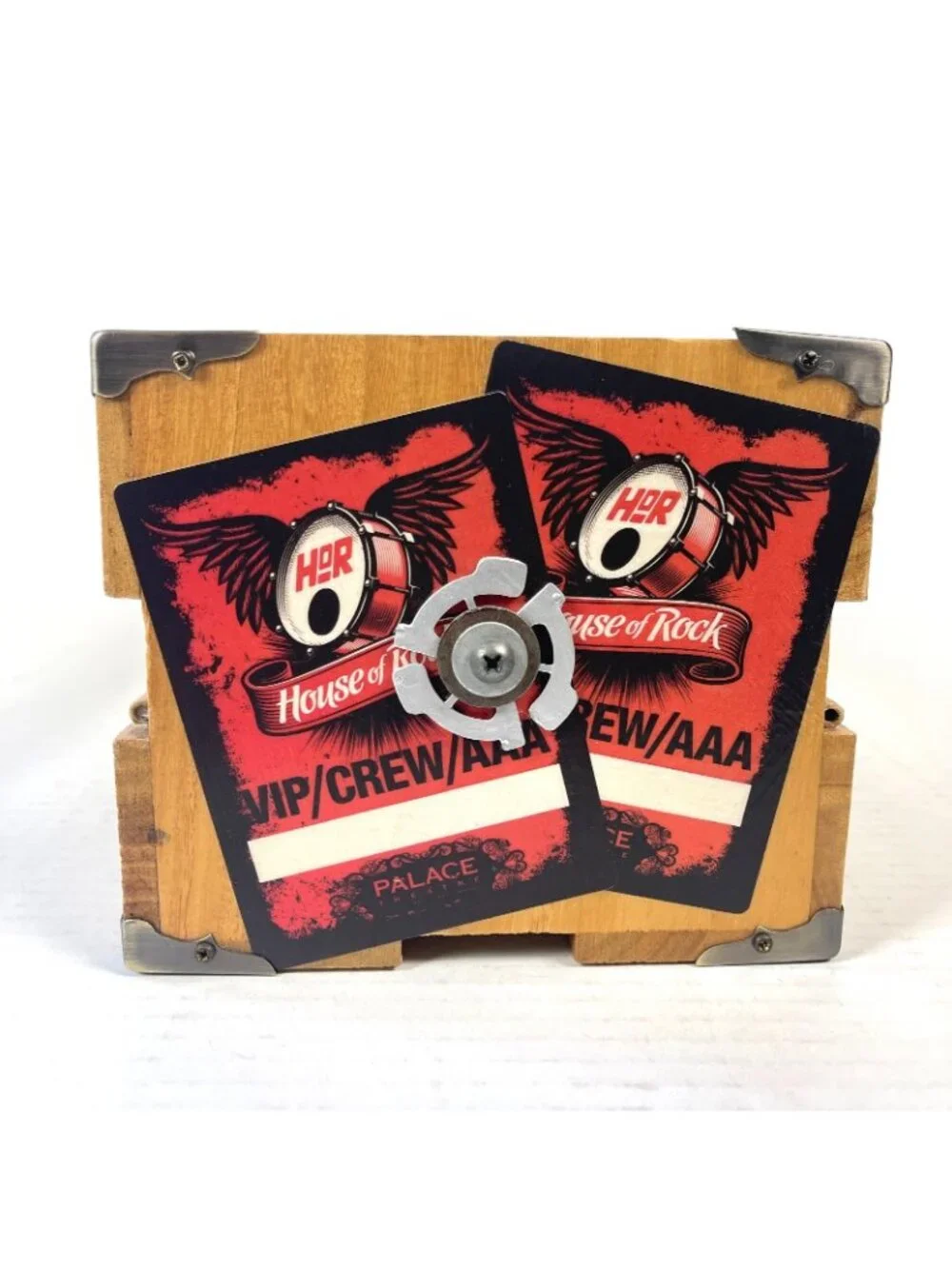 Artisanal Decorative Storage Crate Planter OOAK Wood Music Fan CD Box Organizer